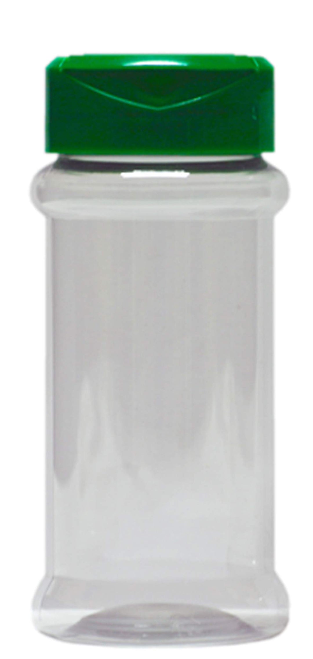 NaturGut 20 leere PET-Gewürzdose 100 ml mit UV-Schutz inkl. grüner Streuverschluss Dual Flap Flapper