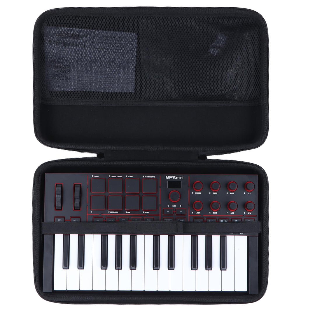 Lebakort Hart Schutz Hülle Etui Tasche für Akai Professional MPK Mini IV USB-C MIDI Keyboard Control