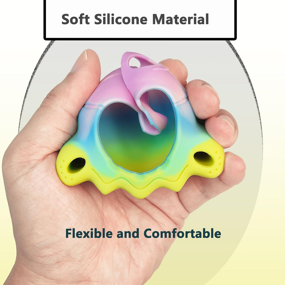 BCWGION Silikonhülle kompatibel mit Tamagotchi Paradise, mit TPU Softscreen Schutzfolie und Fingerba