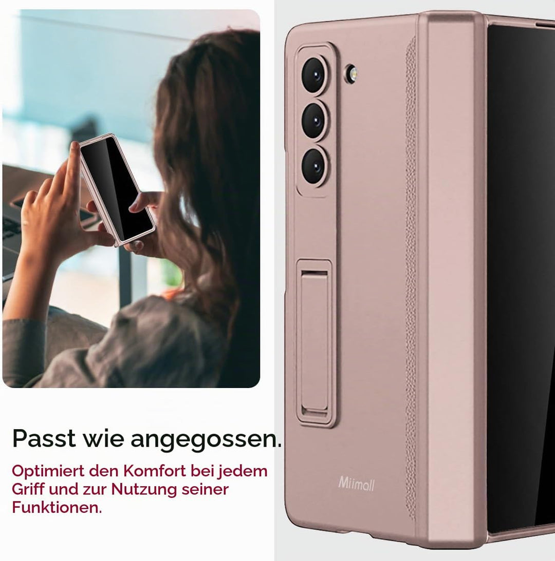 Miimall Kompatibel mit Samsung Galaxy Z Fold 6 Hülle mit Displayschutz Anti-Peeping+Magnetischer Sch