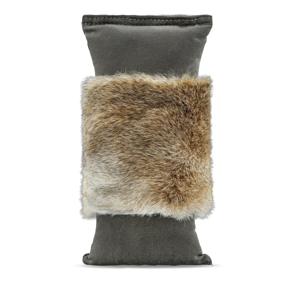 Firedog Dummy mit echtem Kaninchenfell - Robustes Wild-Dummy Apportel für das Hundetraining (Gewicht