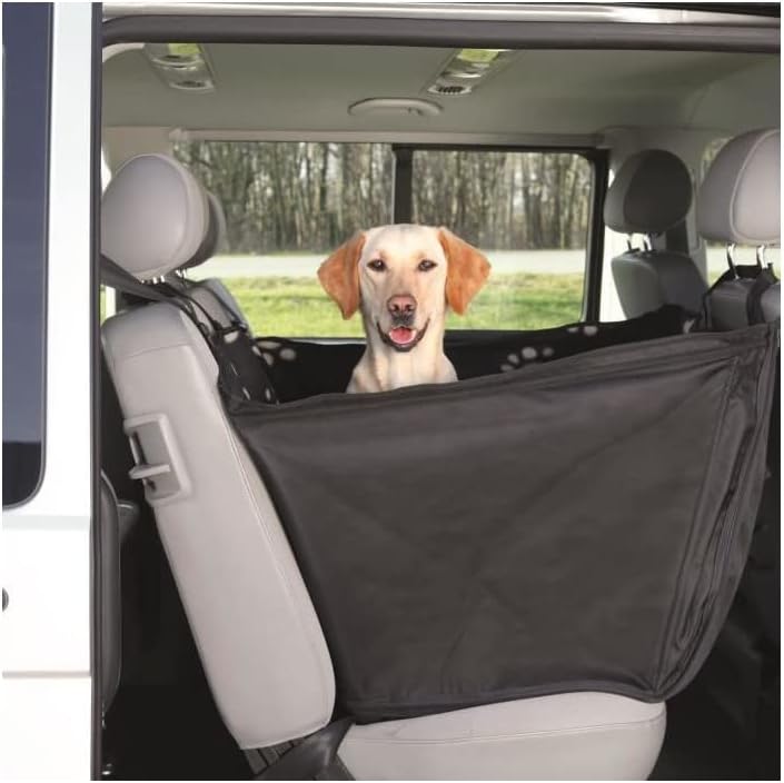 Trixie 13231 Auto-Schondecke, 0.5x1.45m, schwarz/beige