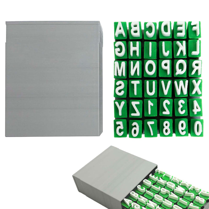 Töpferstempel Buchstaben Set, FORMVERSITY Grossbuchstabe Buchstaben Stempel Ton, Töpfer-Set für Erwa