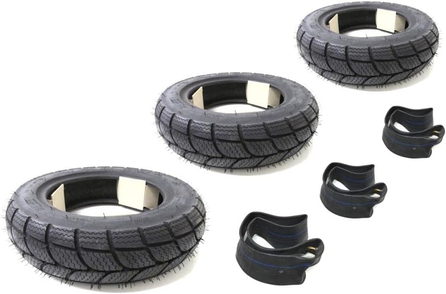 Winterreifen Set 3x Reifen + Schlauch 100/90-10 Zoll für Vespa Piaggio Ape 50 TM