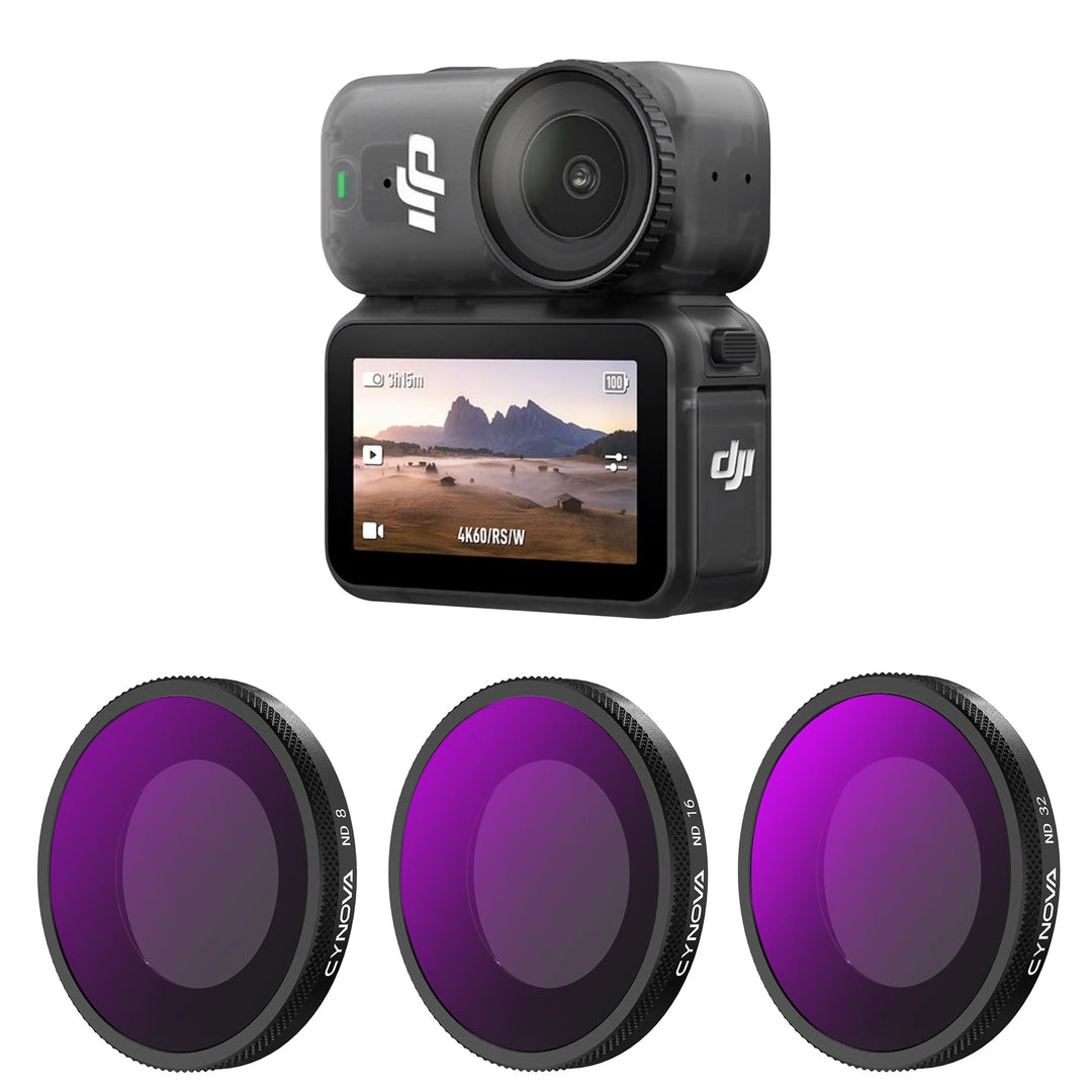 CYNOVA Osmo Nano ND Filter,3er Pack ND8, ND16, ND32,Osmo Nano Filterset Kompatibel mit DJI Osmo Nano