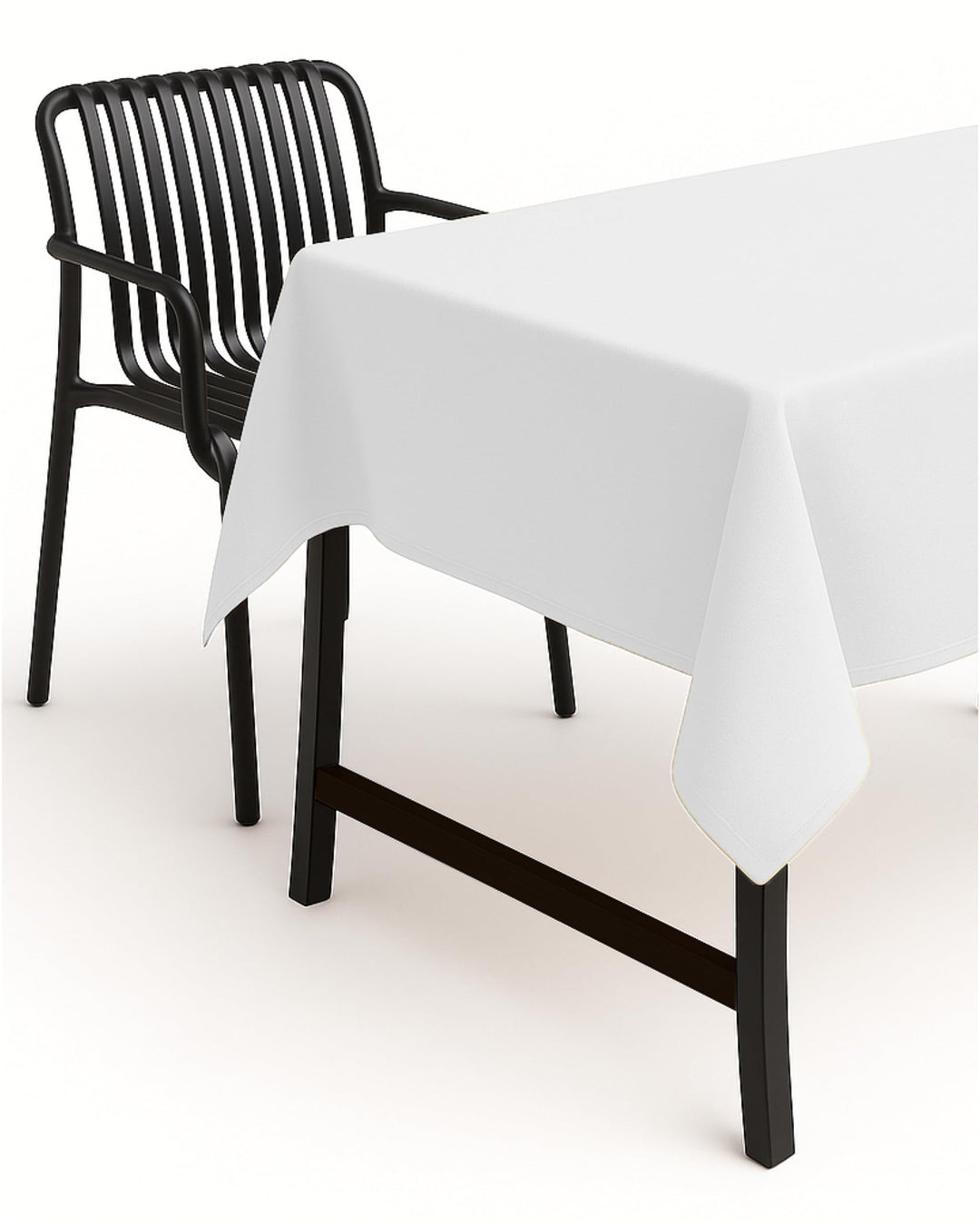 texpot Gartentischdecke 130 x 300 cm in Weiss mit Leinen Optik Lotuseffekt Fleckschutz Bügelfrei Tis