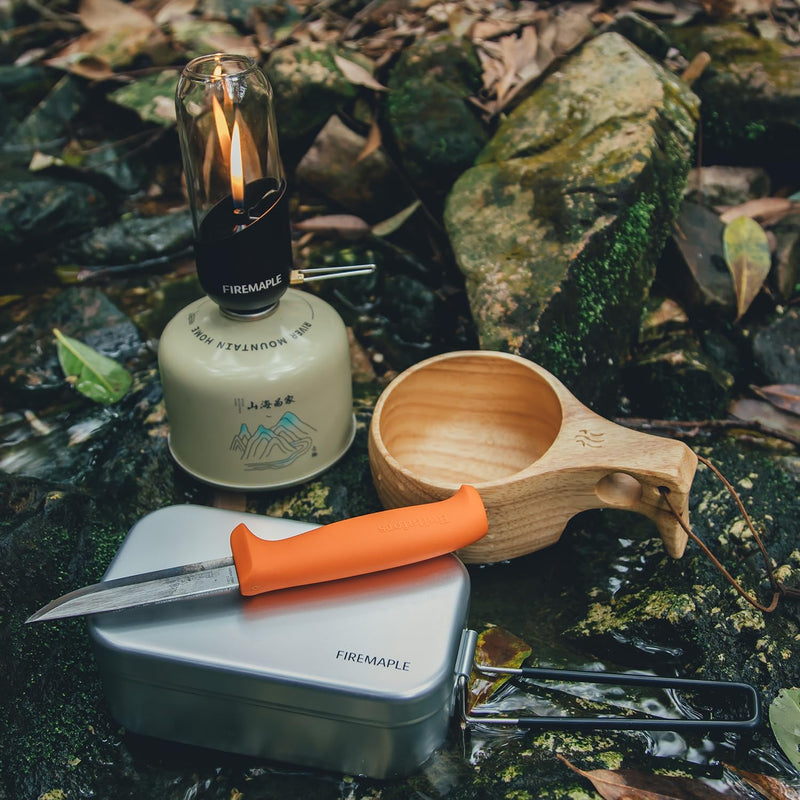 Fire-Maple Camping Gaslaterne Glas Stahl Aluminium Propan oder Isobutanbrennstoff Einstellbare Helli