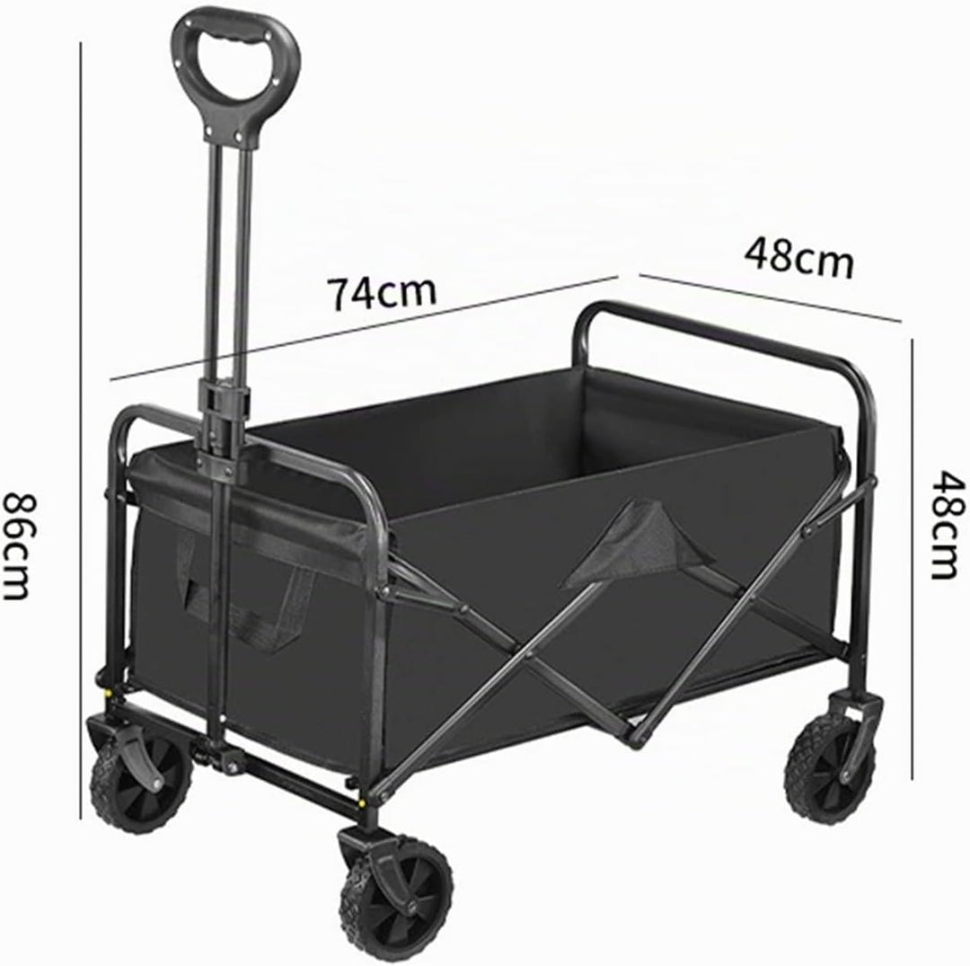 Bollerwagen Klappbar 150kg Kohlenstoffstahl Garten | oxford gewebe kohlenstoffstahl abnehmbare raede