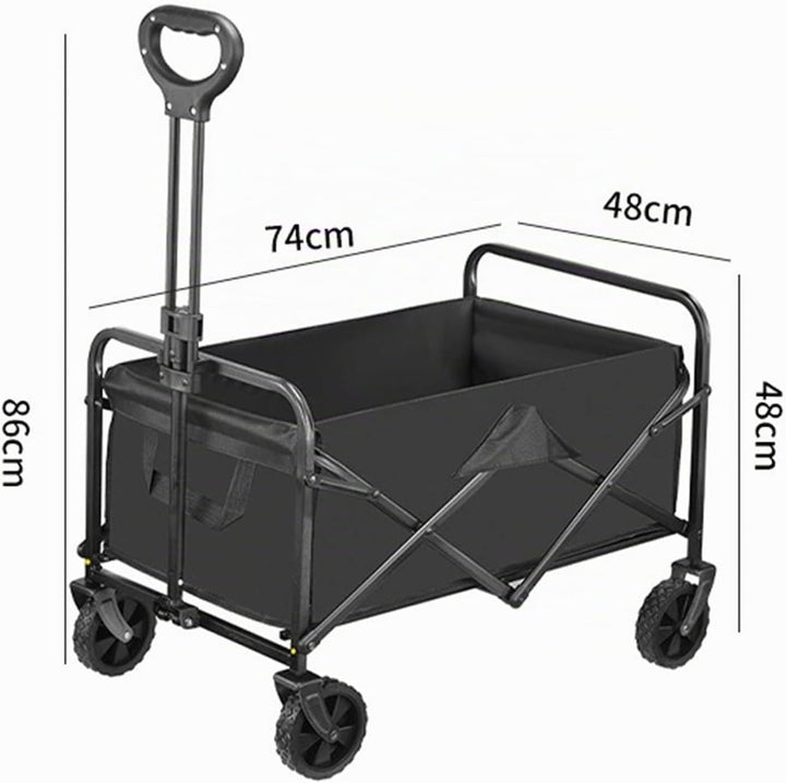 Bollerwagen Klappbar 150kg Kohlenstoffstahl Garten | oxford gewebe kohlenstoffstahl abnehmbare raede