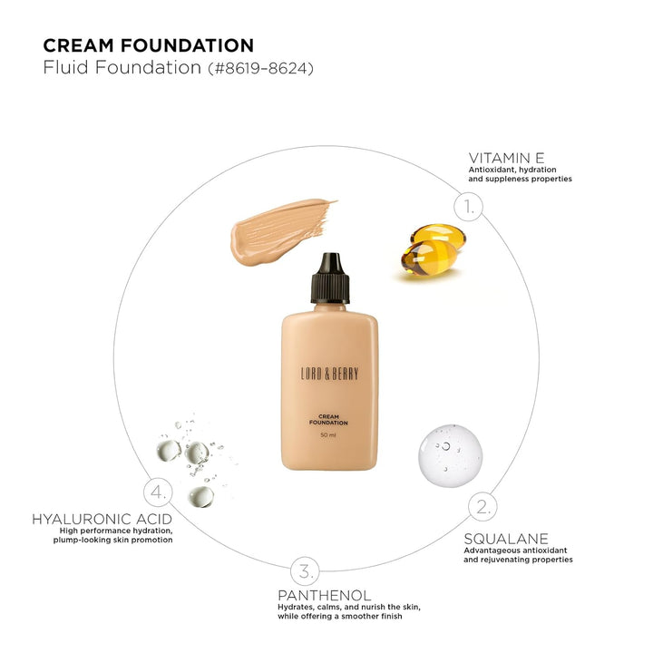 Lord & Berry Make-up Teint Cream Foundation Almond 50 ml Mandeln, Mandeln