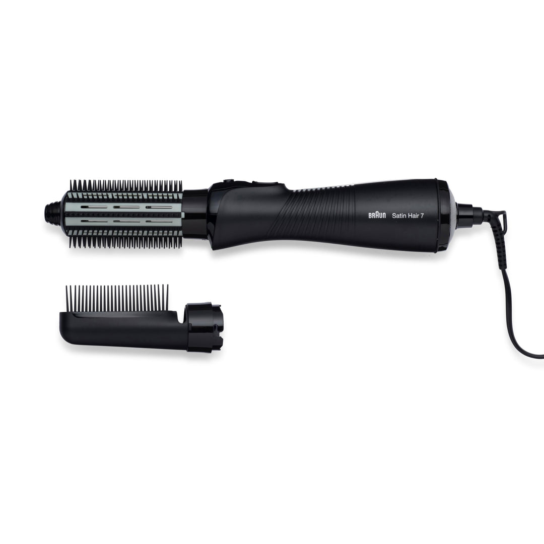 Braun Satin Hair 7 Warmluft-Lockenbürste mit IONTEC Technologie, inkl. Kamm-und Bürstenaufsatz, AS 7