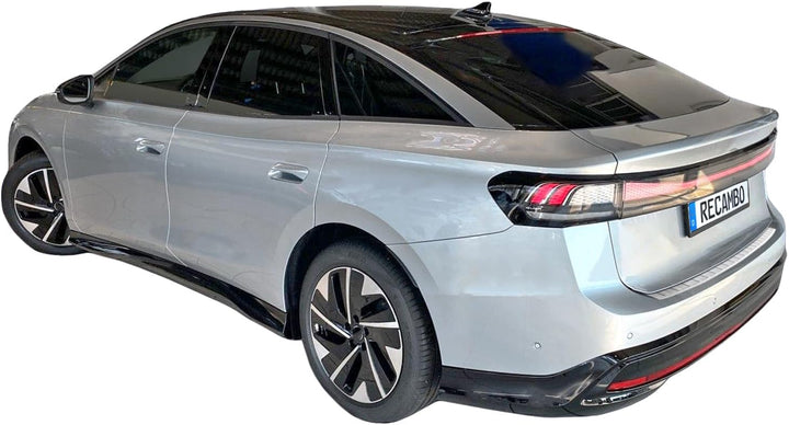 RECAMBO Ladekantenschutz Edelstahl kompatibel für VW ID.7 | BJ ab 2023 - matt gebürstet mit Textur -