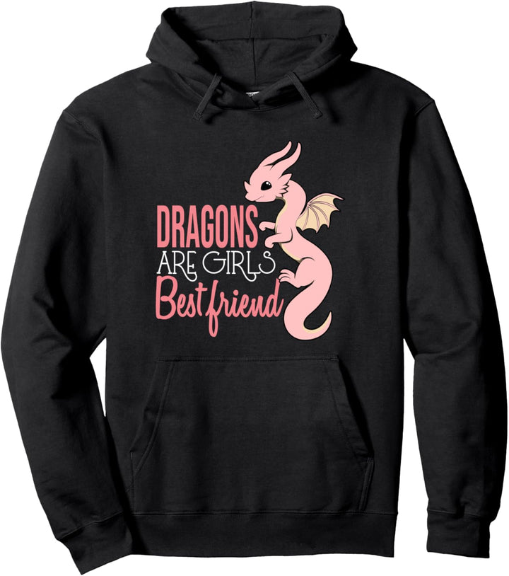 Drachen sind ein bester Freund der Mädchen Pullover Hoodie