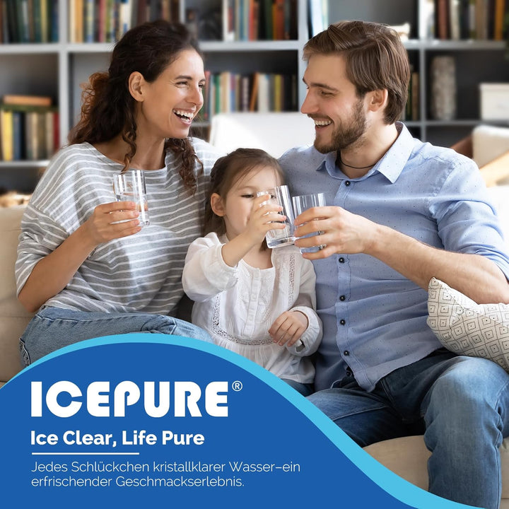 ICEPURE Kühlschrank-Wasserfilter Ersatz für Bosch Ultra Clarity Pro BORPLFTR50, BORPLFTR55, 12033030