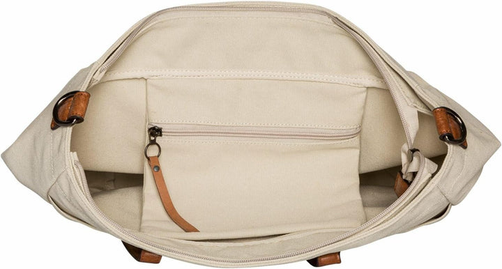 camelactive bags_Womenwear SAND Damen Tragetasche L, off white, 39x16x36
