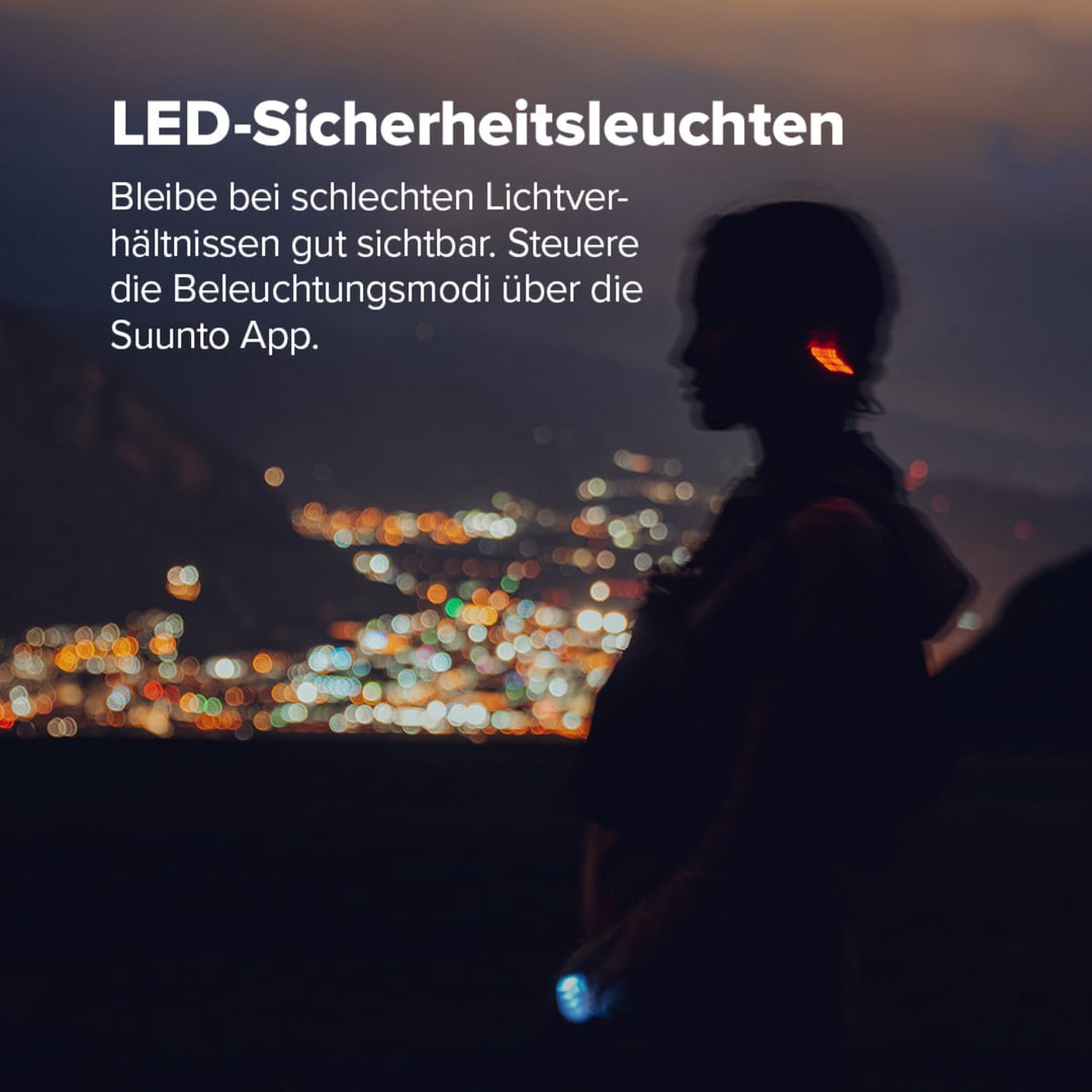 SUUNTO Wing 2 Knochenschall Kopfhörer, Open-Ear Sport Ohrhörer, IP66 Wasserdicht, Bis zu 36 Std Akku