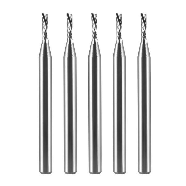 1/8 Zoll CNC Fräser O-Flute Schaftfräser mit 1/8 Zoll Schaft, 1,5 mm Schneiddurchmesser Downcut CNC
