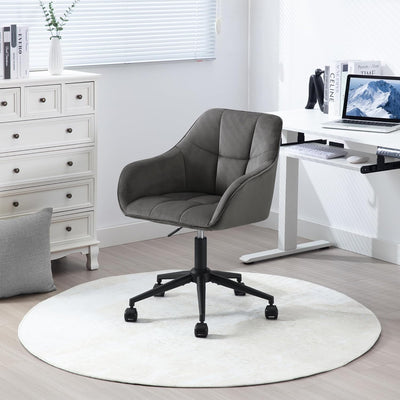 WOLTU Homeoffice Stuhl, Schreibtischstuhl, Drehstuhl, Schminkstuhl, höhenverstellbar, bis 150 kg bel