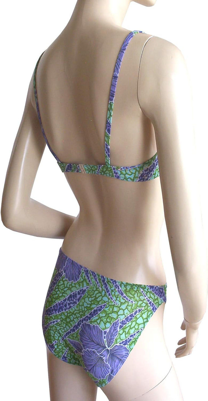 Solar Tan Thru Bügel-Bikini 1216B44-53 grün/lila, Gr. 38 B-Cup