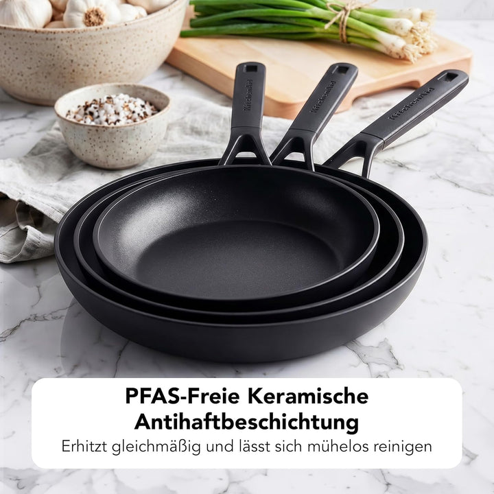 KitchenAid Classic Forged Bratpfanne (30cm), hart anodisiert, PFAS-freie gesunde keramische Antihaft