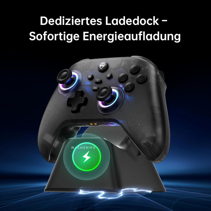 Machenike G3V2 Controller PC, Gamepad PC Wireless, 2 Einstellbare Hall Effekt Joystick, 2 Programmie