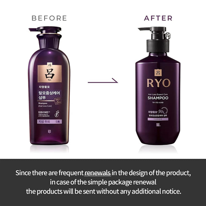 Ryoe Korean Jayang Shampoo for Oily Scalp Purple 400ml by Ryo