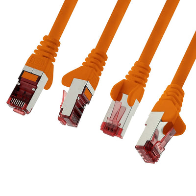 1aTTack.de Cat6 Netzwerkkabel 10 X 2m orange Ethernetkabel Lankabel Cat6 Lan Netzwerk Kabel Sftp Pim