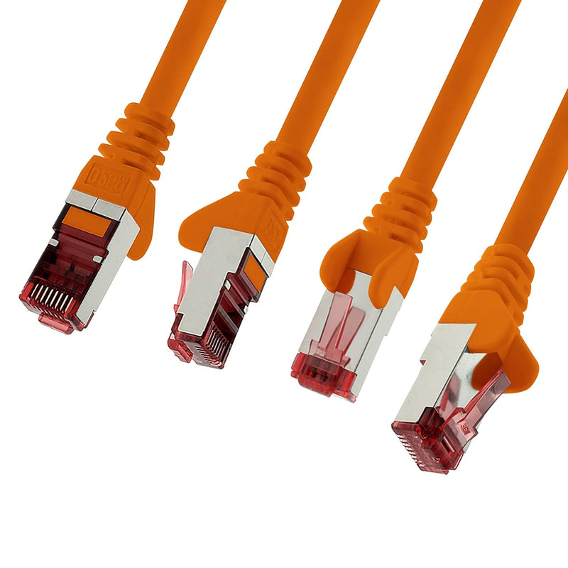 1aTTack.de Cat6 Netzwerkkabel 10 X 2m orange Ethernetkabel Lankabel Cat6 Lan Netzwerk Kabel Sftp Pim