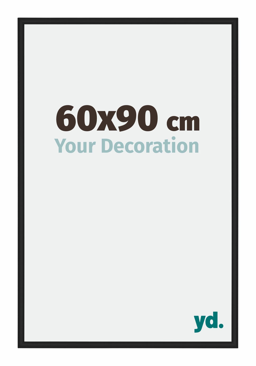 yd. Your Decoration - Bilderrahmen 60x90 cm - Bilderrahmen aus Aluminium mit Acrylglas - Antireflex
