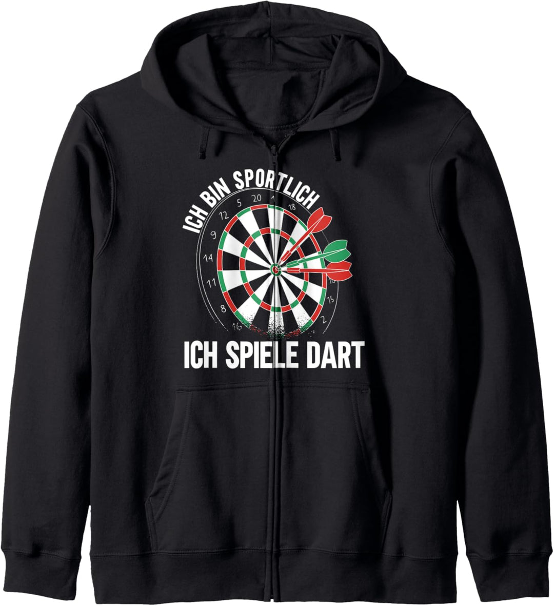 Dartspieler Ich Bin Sportlich Ich Spiele Dart Kapuzenjacke