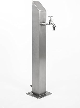 KTC Tec Wassersäule SQS 1030 mm Edelstahl V2A Bewässerung Zapfstelle Zapfsäule Gartenschlauch Spende