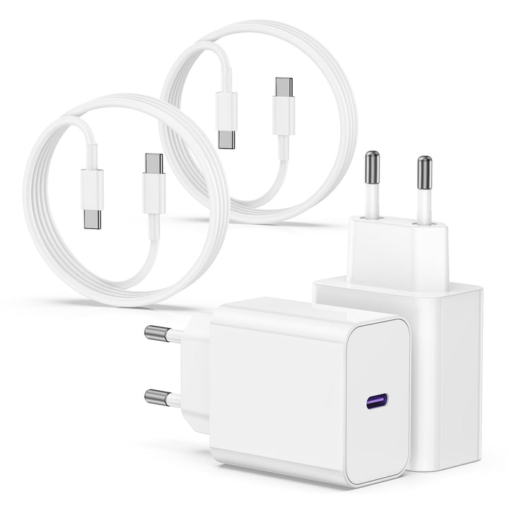 USB C Ladegerät 20W mit Ladekabel für iPhone 17 16 15/17 16 15 Pro/17 16 15 Pro Max/17Air/16 15 Plus