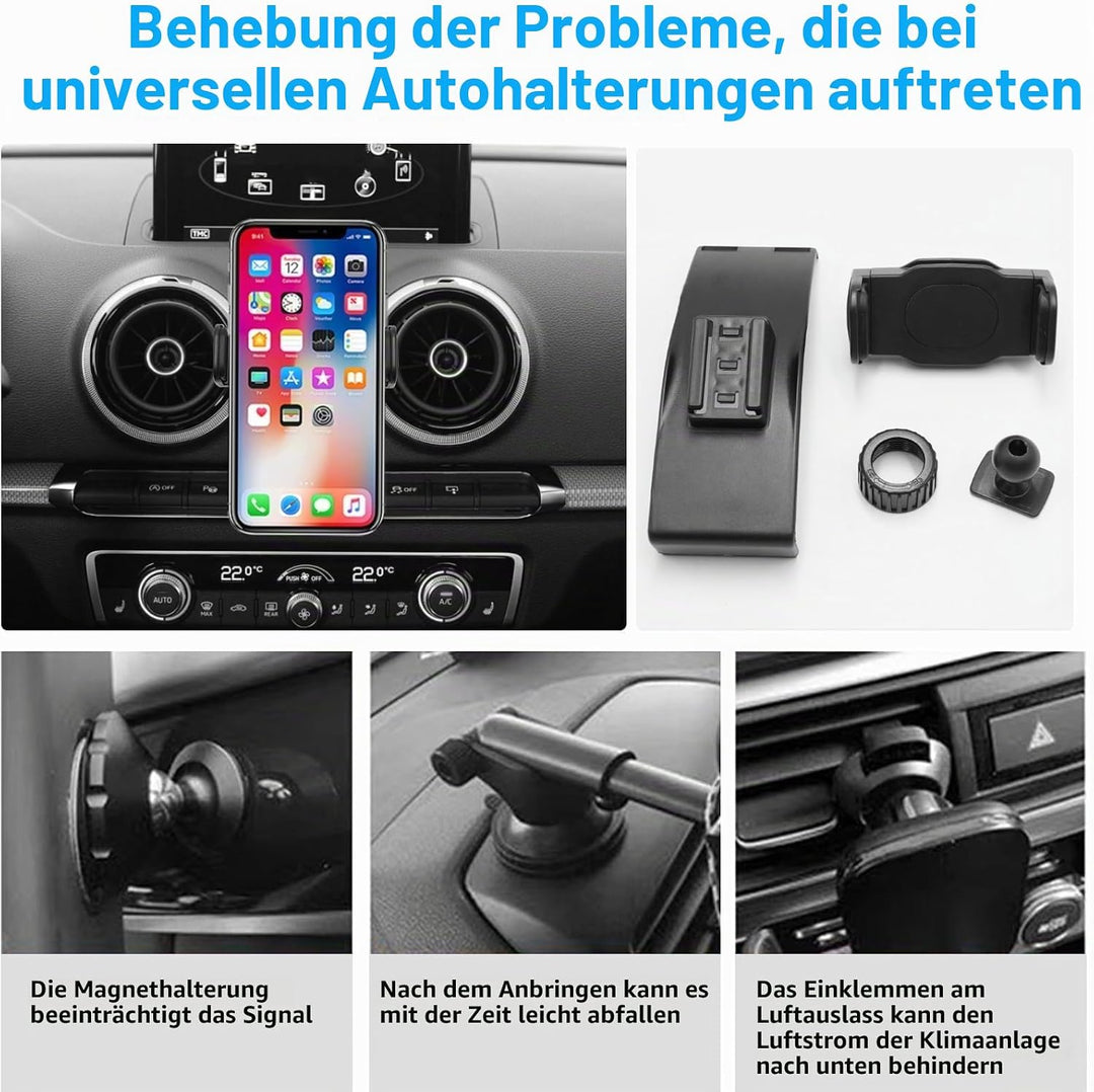 TTCR-II Handyhalterung Kompatibel mit Audi A3(2014–2020) S3(2014–2019) RS3(2016–2017), Autotelefonha