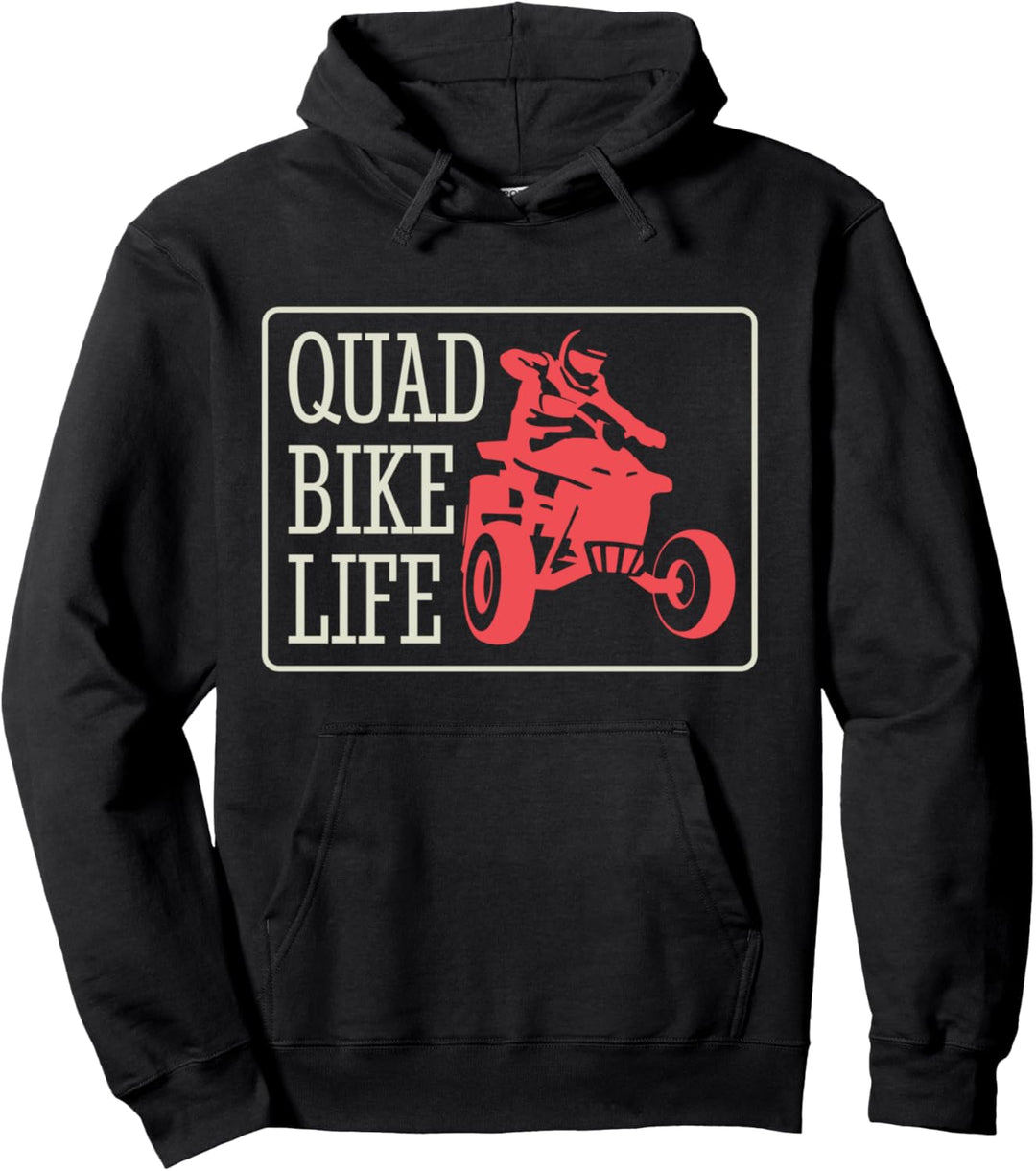 Quad Bike Leben ATV Fahrer Lustig Pullover Hoodie