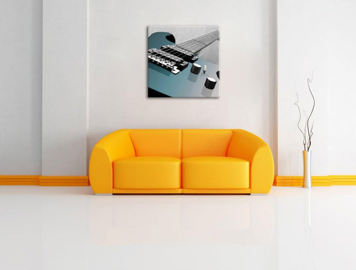 Pixxprint E-Gitarre als Leinwandbild/Grösse: 70x70 cm/Wandbild/Kunstdruck/fertig bespannt, 70x70
