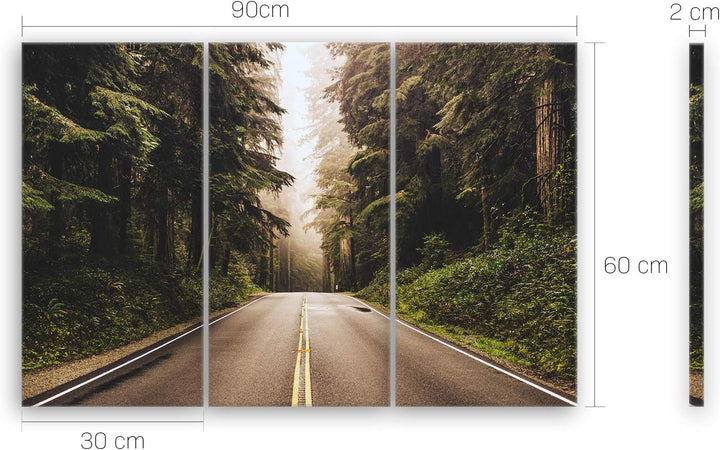 ge Bildet Bild auf Leinwand | Landschaftsbilder - Redwood Highway in Nordkalifornien, USA U in 90x60