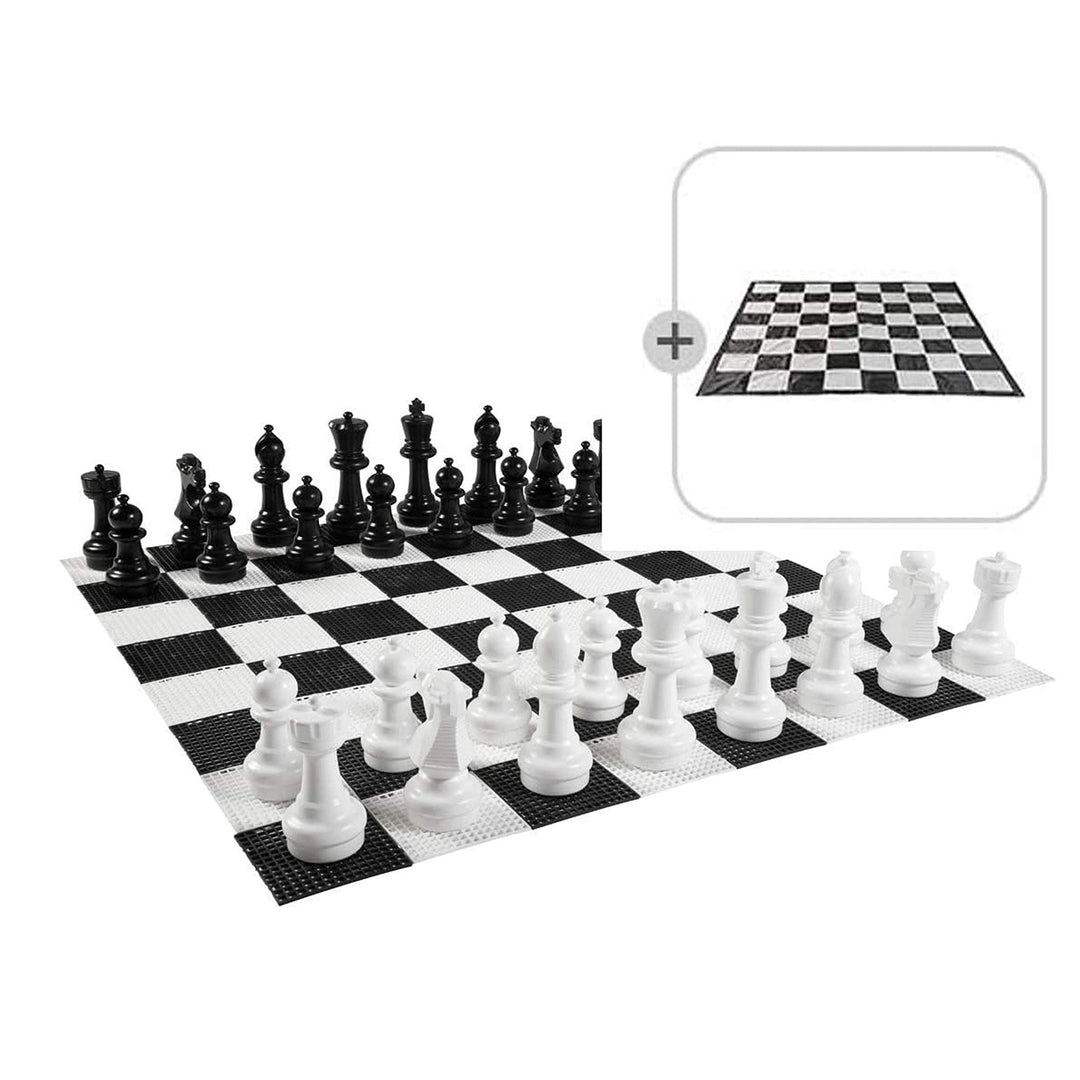 Ubergames XXXL Gartenschach Spiele - Giga Schachfiguren bis 30 cm Gross - Wasserdicht und UV-beständ