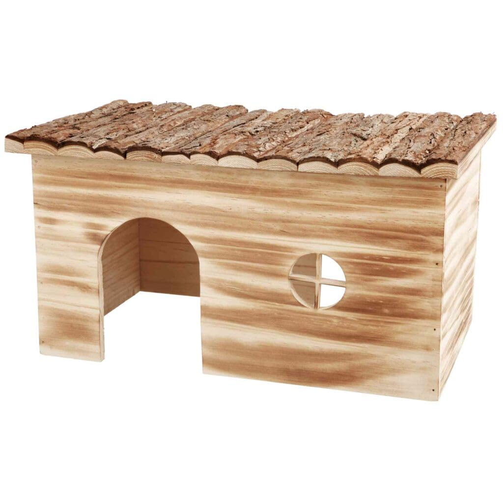 Trixie 61975 Natural Living Haus Grete, geflammt, 45 × 24 × 28 cm, 45 × 24 × 28 cm