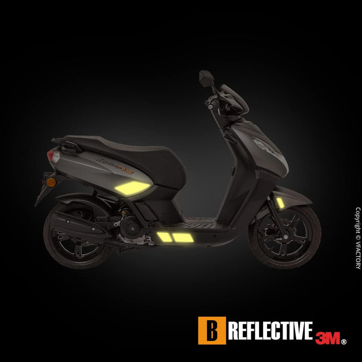 B REFLECTIVE 3M® Colors™, Ausgeschnittene reflektierende Aufkleber, Multi Support: Fahrrad, Roller,
