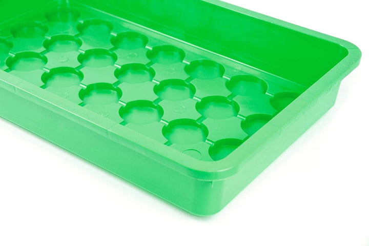 mgc24 Zimmergewächshaus Greenhouse - Anzuchtschale mit Deckel und Belüftung - Grün - 2 Stück