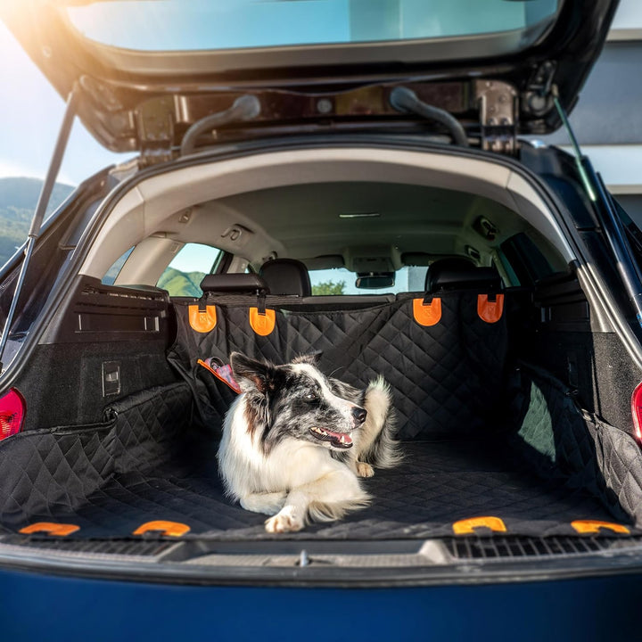 KADAX Autositzbezug für Hunde, Wasserfeste Haustierdecke für Auto Rückbank, Autoschondecke mit Sicht