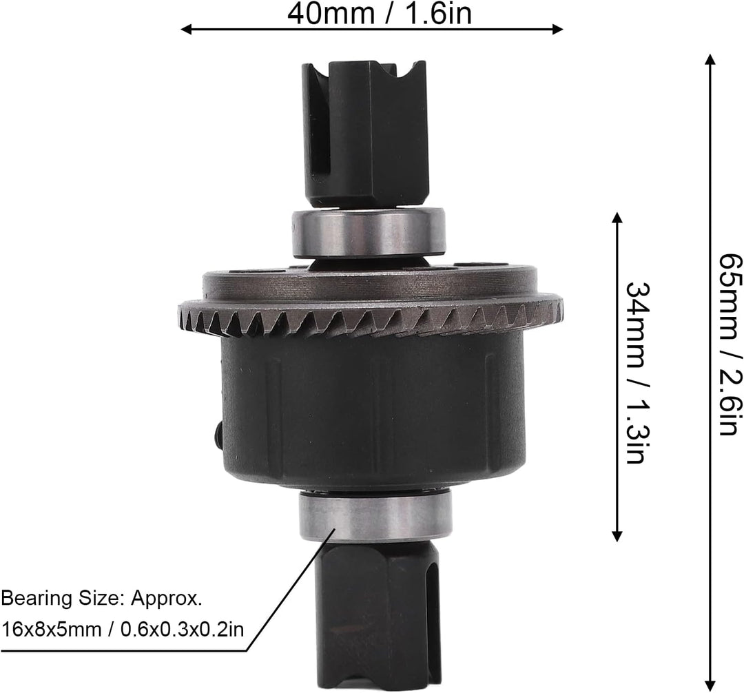 RC 43T Differentialgetriebe, 43T Differentialgetriebe Vorne Hinten mit Dichtungen Zubehör für ZD Rac