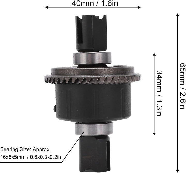 RC 43T Differentialgetriebe, 43T Differentialgetriebe Vorne Hinten mit Dichtungen Zubehör für ZD Rac
