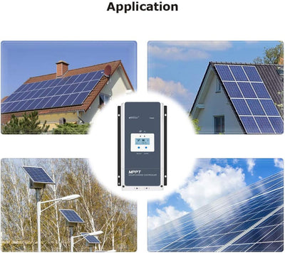 EPEVER 80A MPPT Solarladeregler 12V/24V/36V/48V mit LCD-Display, Leerlaufspannung bis 150V für Seale