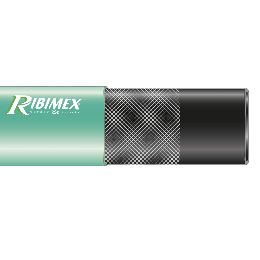 Ribiland 04254 Ablaufschlauch flach grün Diamètre 51 mm, Diamètre 51 mm