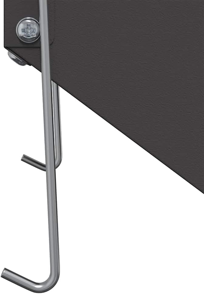 Mangloder Metall Kaninchenfuttertrog schwarz 12,5 x 26 x 28,5 cm, Futterspender Schale Station zum F