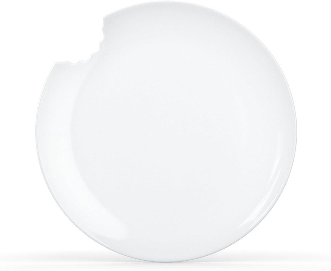 Fiftyeight Kuchenteller mit Biss - 4er Set - 20 cm, weiss