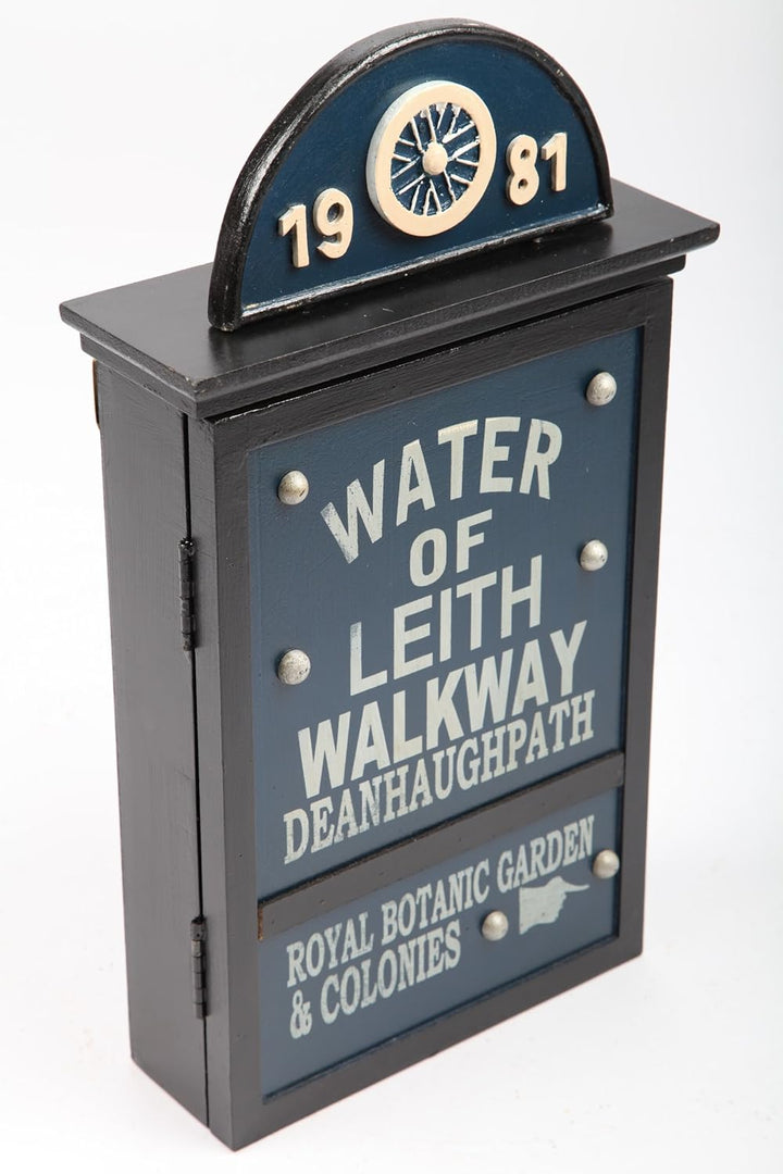 point home Design-Schlüsselschrank 1981", Retro, blau/schwarz, 40cm