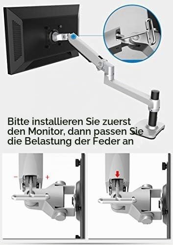 XSJ8013WT Wandhalterung Laptophalterung Ultra Langer Arm Aluminium Mechanische Feder Full Motion Lap