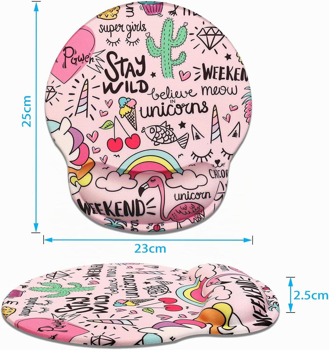 CHUQING Mauspad Ergonomisch Gaming Handballenauflage ergonomische Handgelenkstützen Mouse Pad für Co